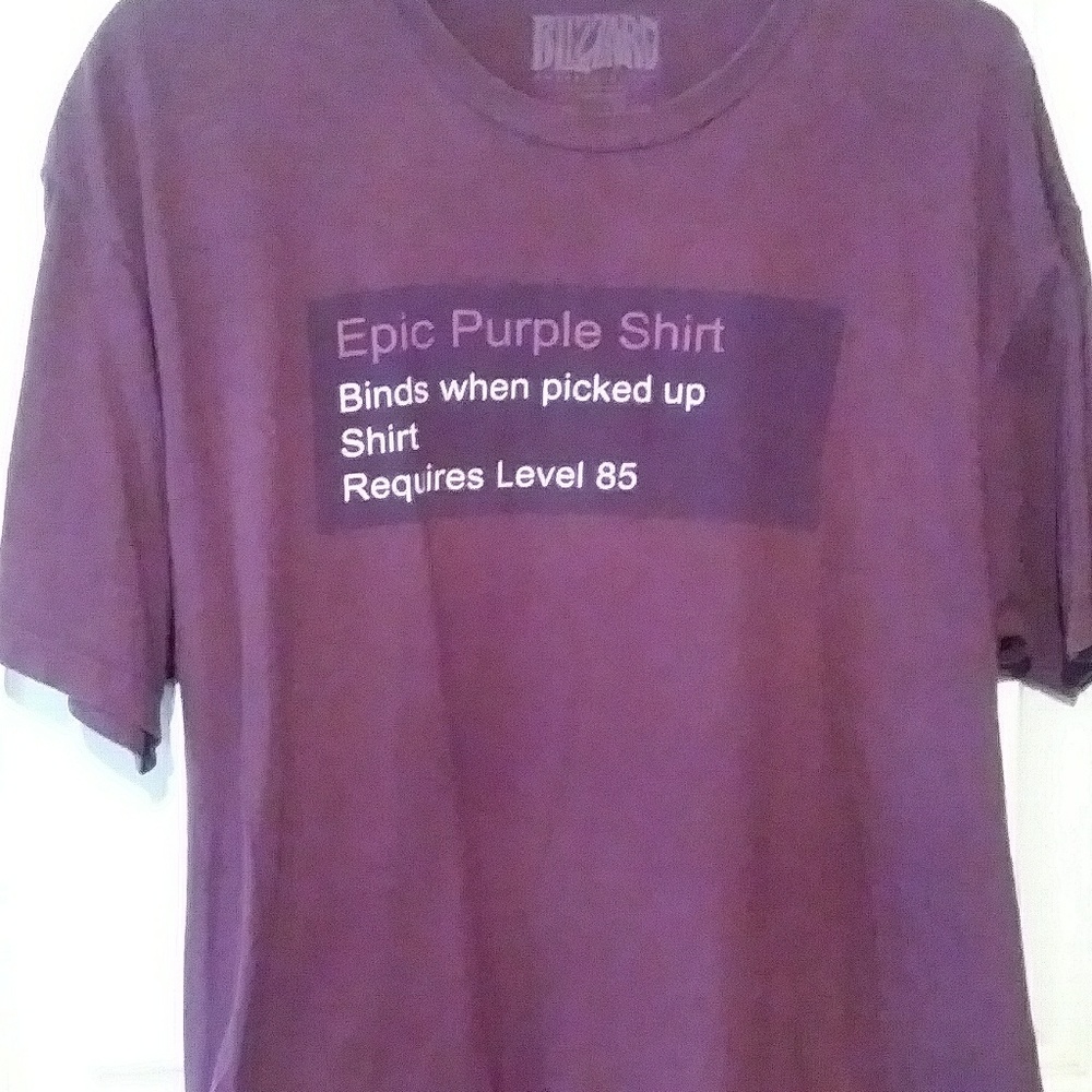World of Warcraft Epic Purple Shirt